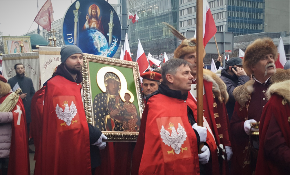 Žádná státní událost se v Polsku neobejde bez katolicismu - státní svátek Nezávislosti 11.listopadu.        Foto autor